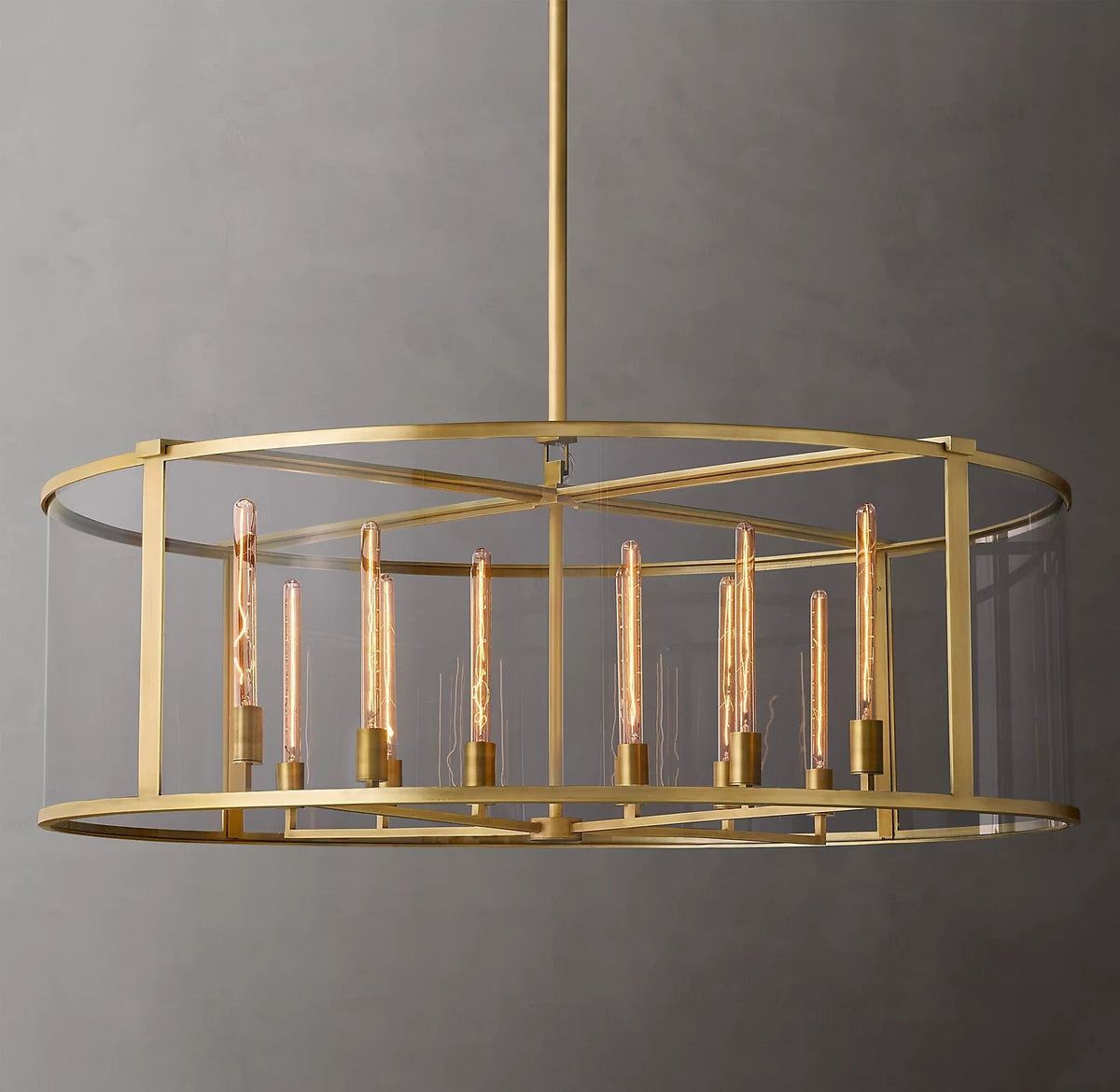Michael Beck Round Chandelier 55" For Living Room