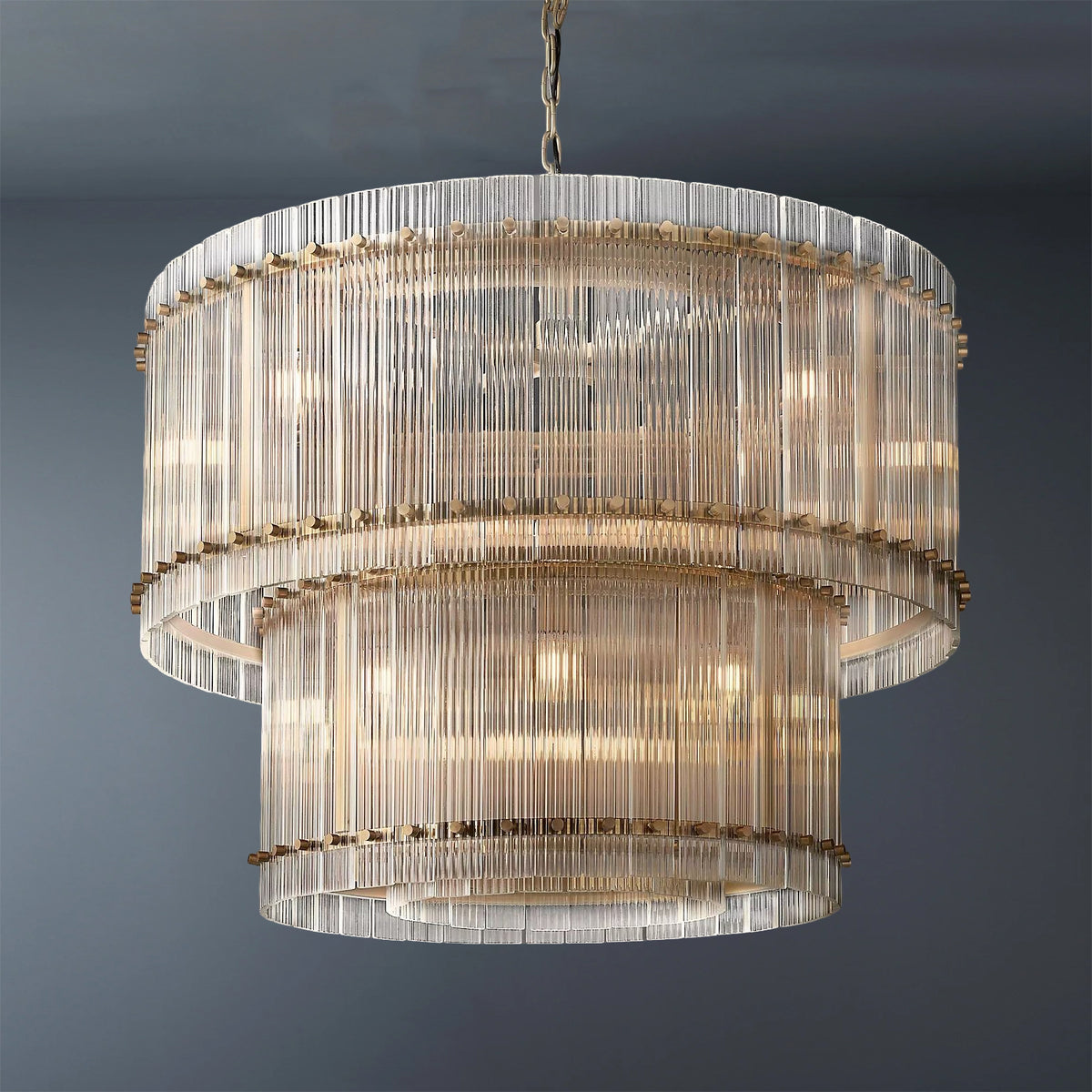 Modern San Marcol Cake Round Luxury Chandelier 37"