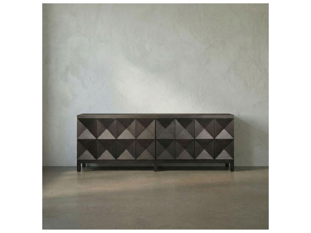 Quadrant 4-Door Sideboard Ebony Walnut Wood