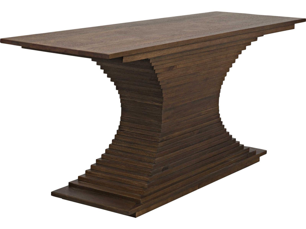 Cambio Rectangular Wood Console Table in Dark Walnut