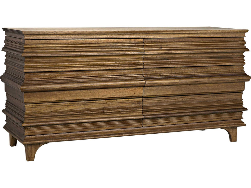 Bernard 6-Drawer Dresser in Dark Walnut
