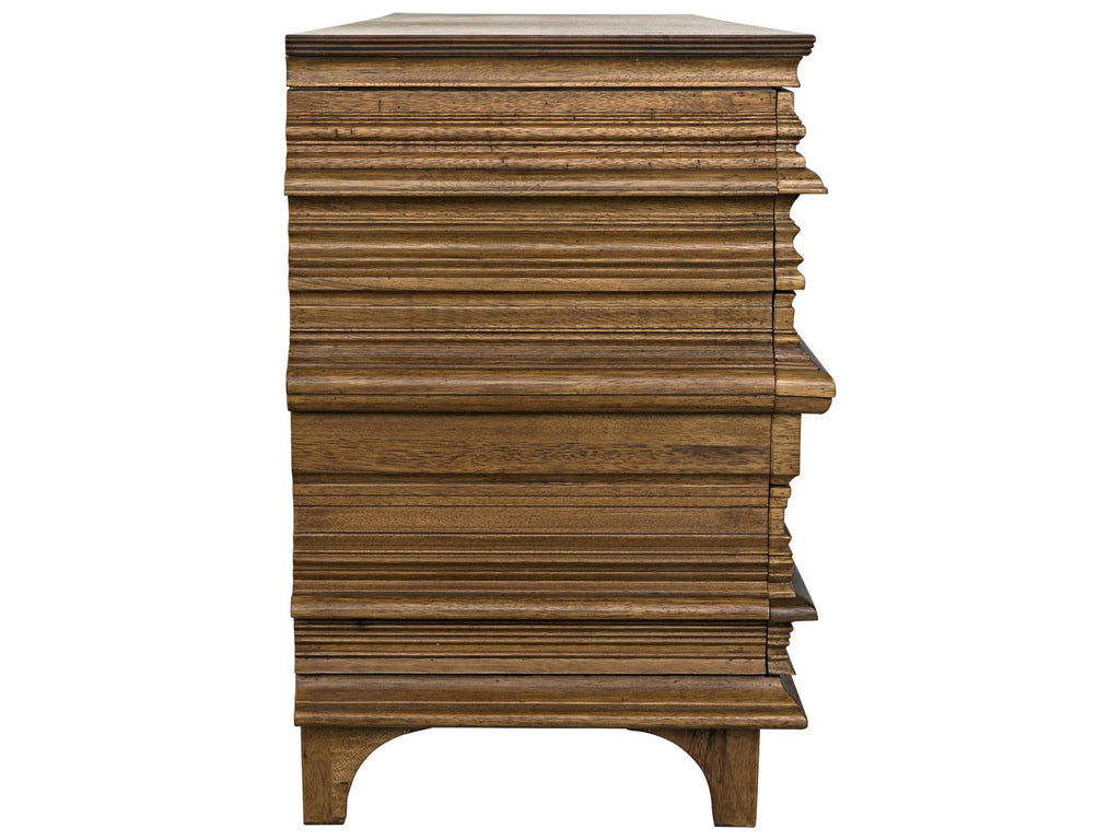 Bernard 6-Drawer Dresser in Dark Walnut