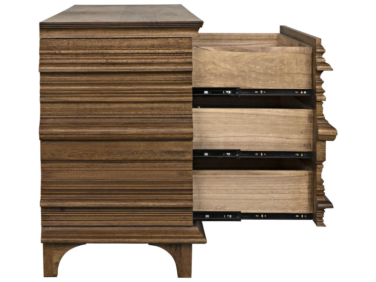 Bernard 6-Drawer Dresser in Dark Walnut