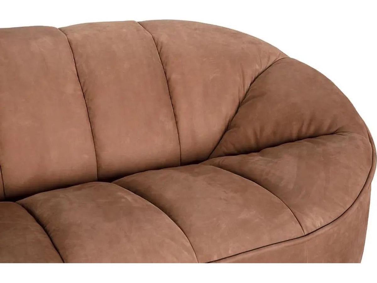 Amadeus 3-Seat Coris Brown Leather Sofa