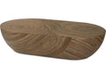 Showtime Oval Wood Light And Brown Coffee Table