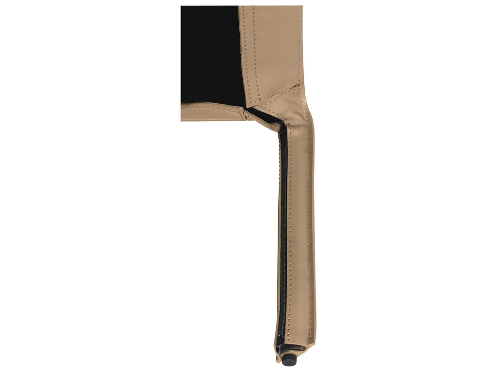Libro Rectangular Leather Taupe Coffee Table