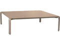 Libro Square Leather Taupe Coffee Table