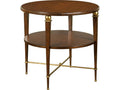 Round Wood End Table in Cherry
