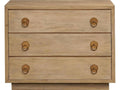 3-Drawers Brown Nightstand