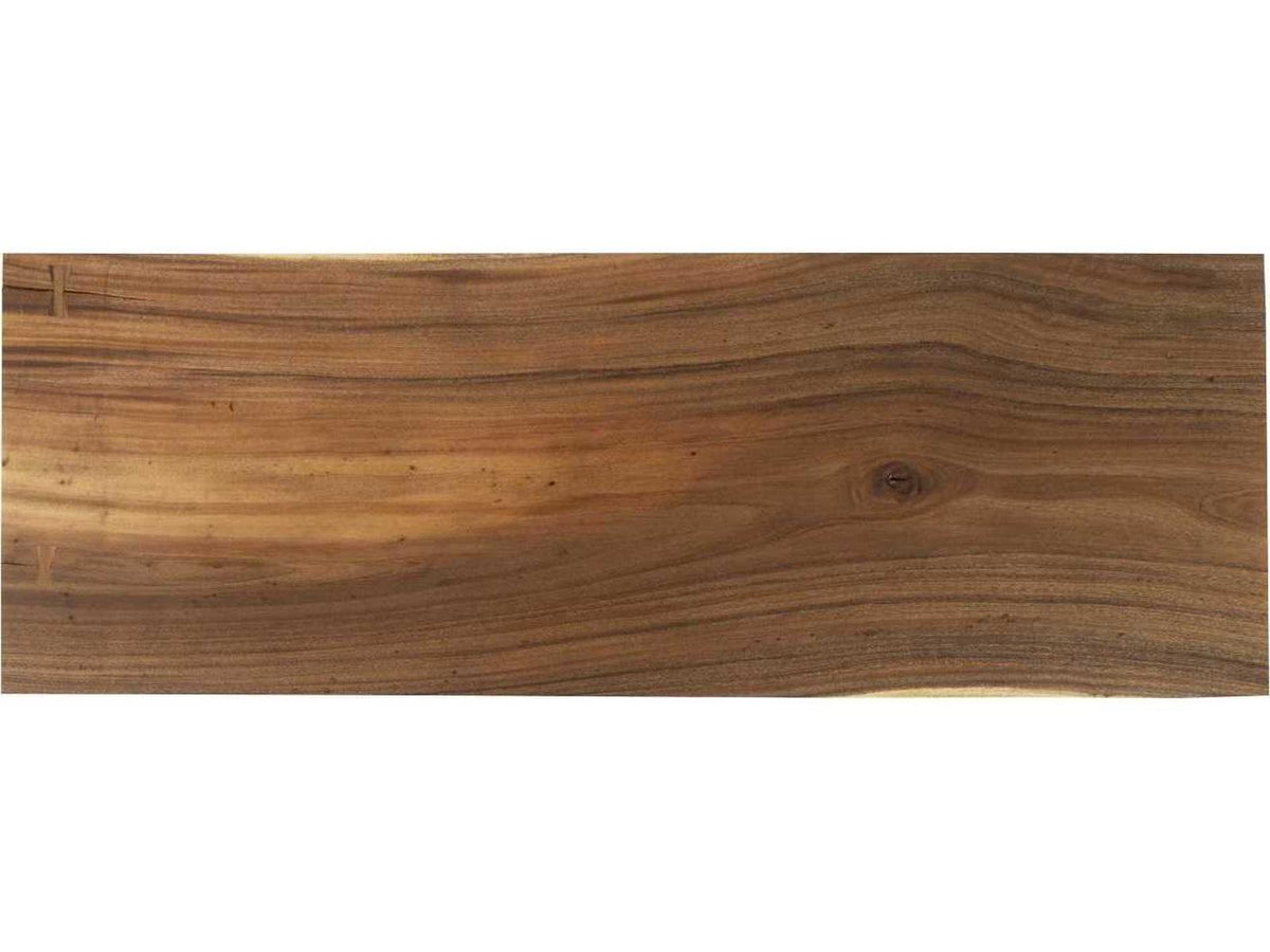 Tapered Rectangular Chamcha Wood Black Console Table