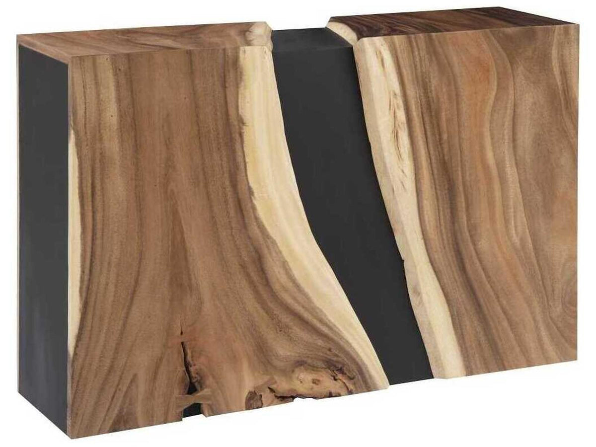River Console Table Double Sided Golden Acacia Wood
