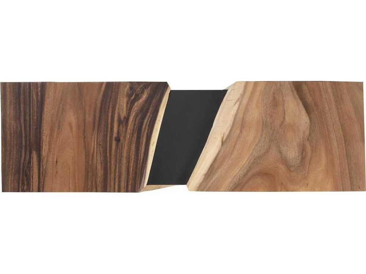 River Console Table Double Sided Golden Acacia Wood