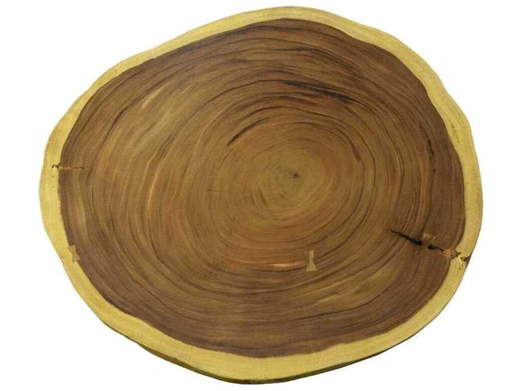 Floating Natural Brown Chamcha Wood Coffee Table