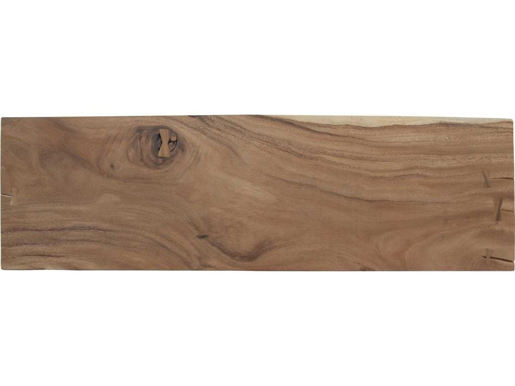 Floating Chamcha Wood Console Table with Acrylic Legs in Natural