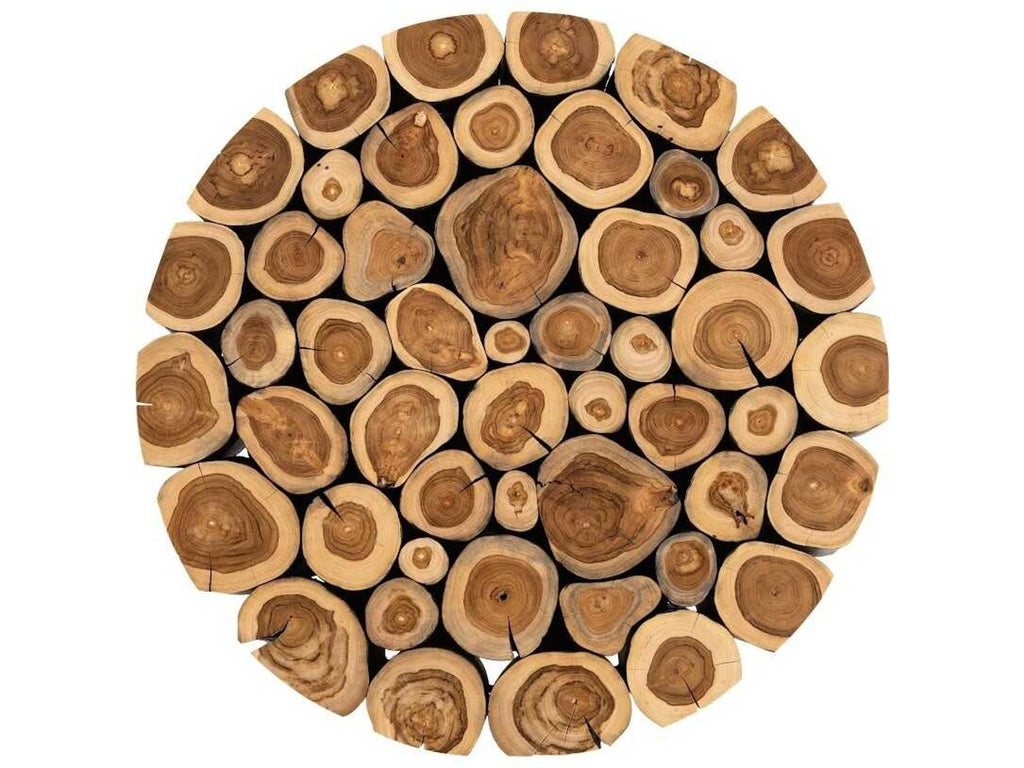 Boscage Round Wood Natural Charred Coffee Table