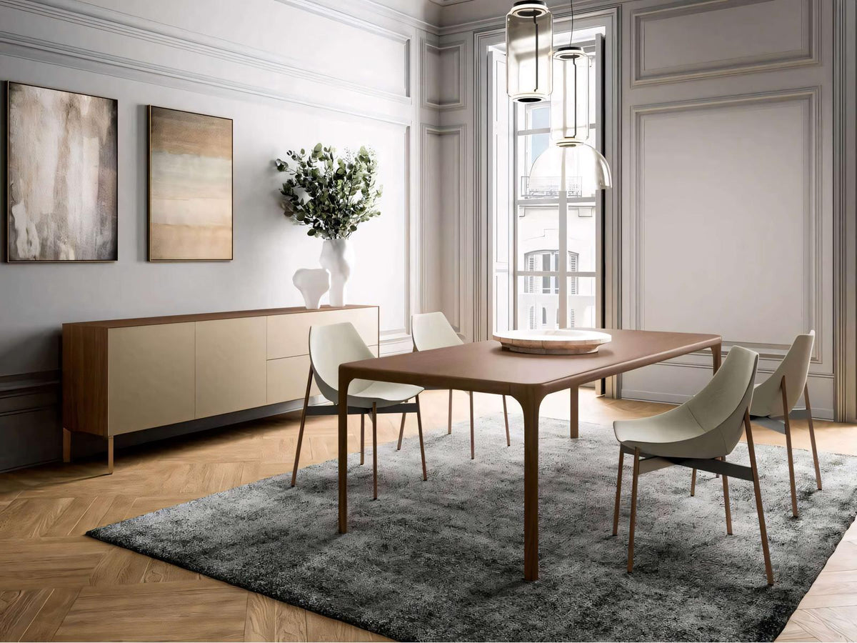 Inari Rectangular Wood Walnut Dining Table