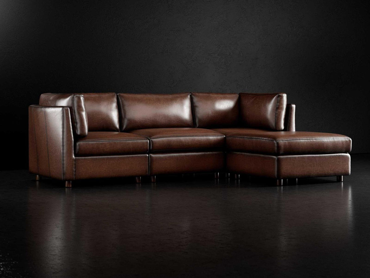 Adeline Leather Sectional Sofa