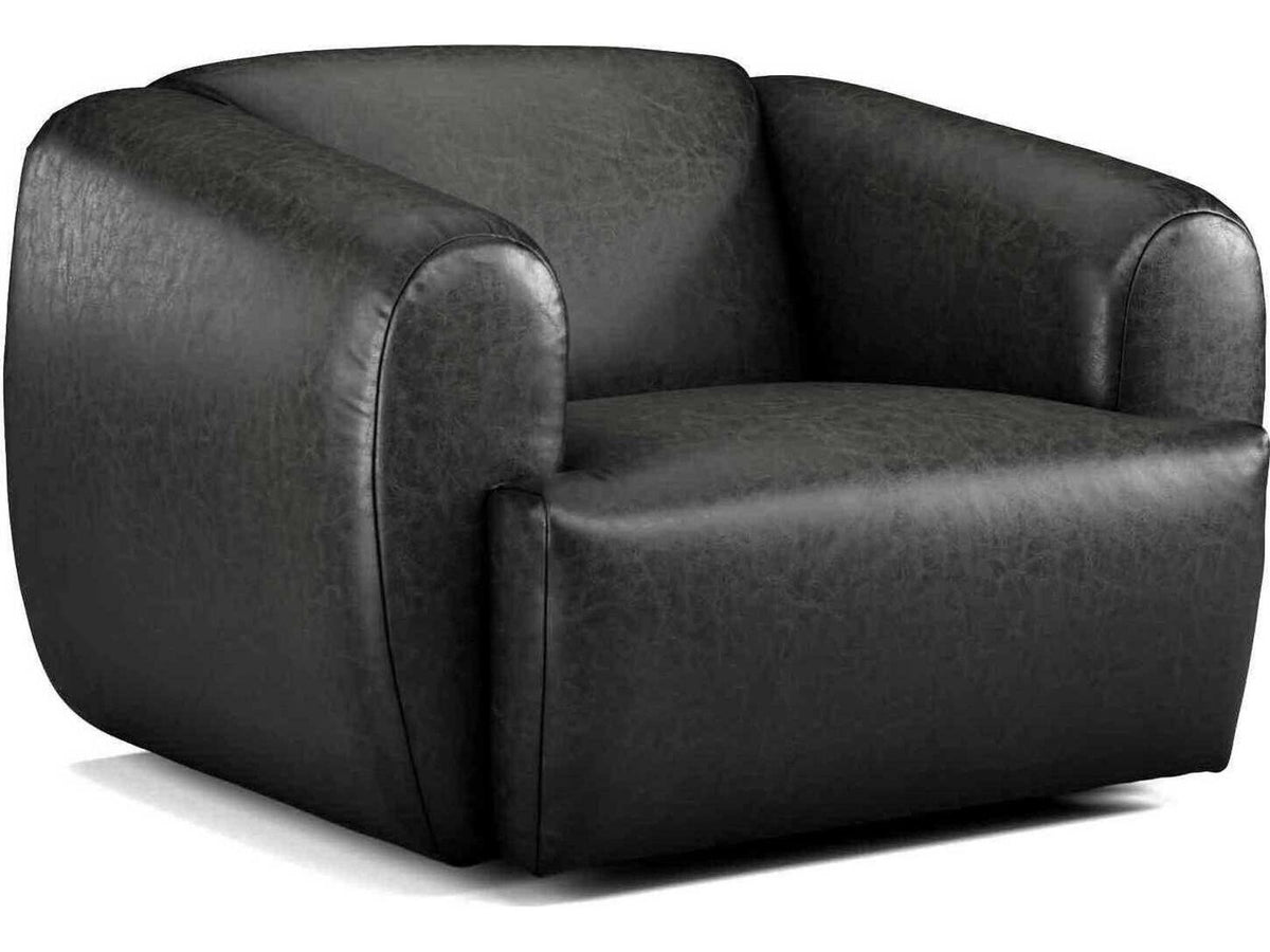 Moondance Swivel Leather Accent Chair