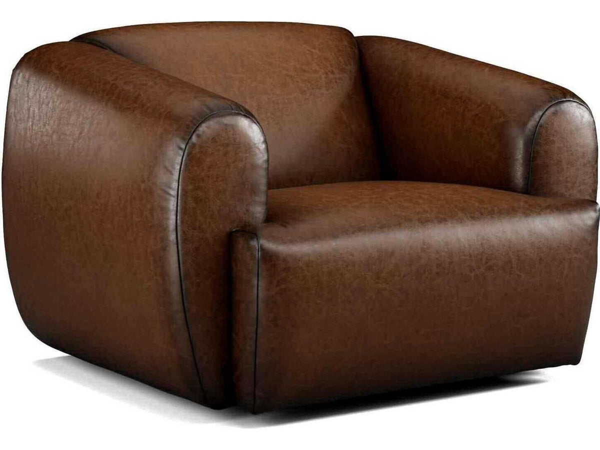 Moondance Swivel Leather Accent Chair
