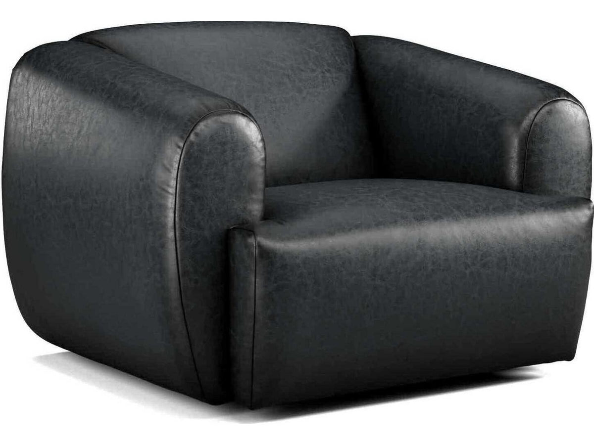 Moondance Swivel Leather Accent Chair