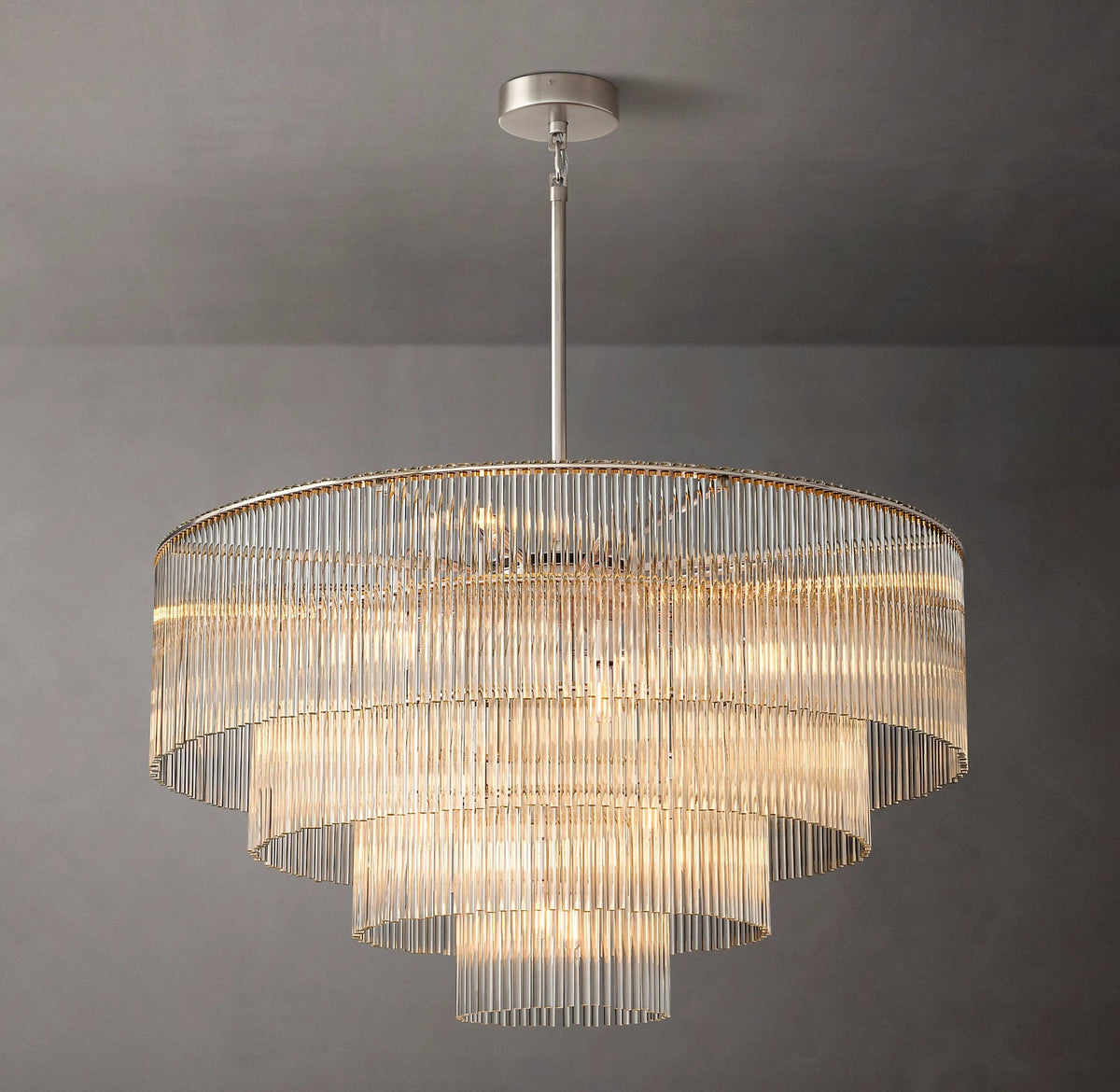 Amadeo K9 Glass 
 Round Chandelier 40" for living room