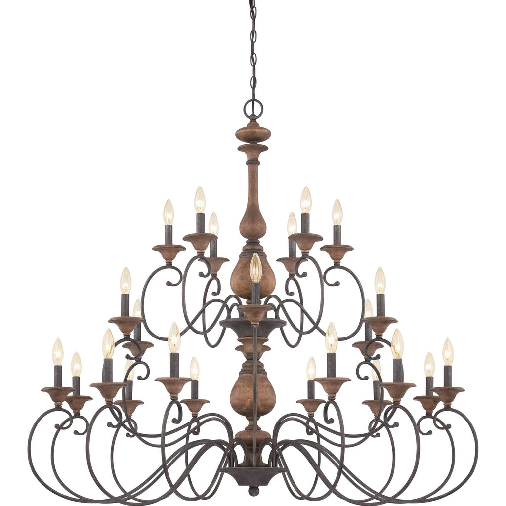 Quoizel Auburn 48 Inch 24 Light Chandelier Cp121484
