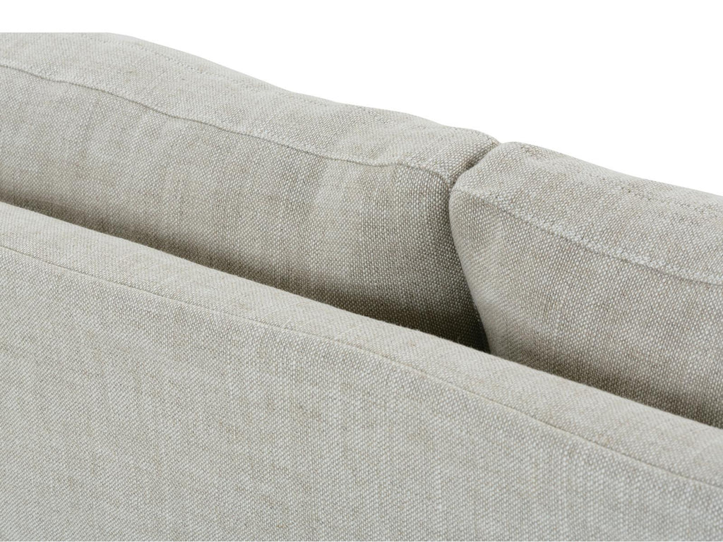 Freya 110-Inch 3-Seat Slipcovered Sofa in Gray Upholstered Fabric