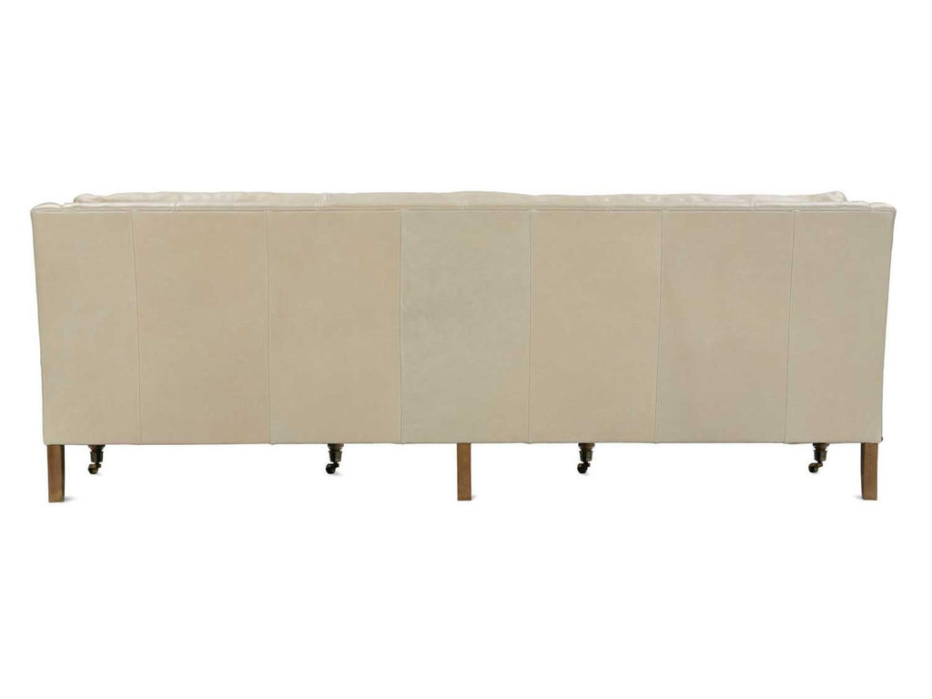 Madeline 3-Seat Aniline Leather Sofa in Latte Cream