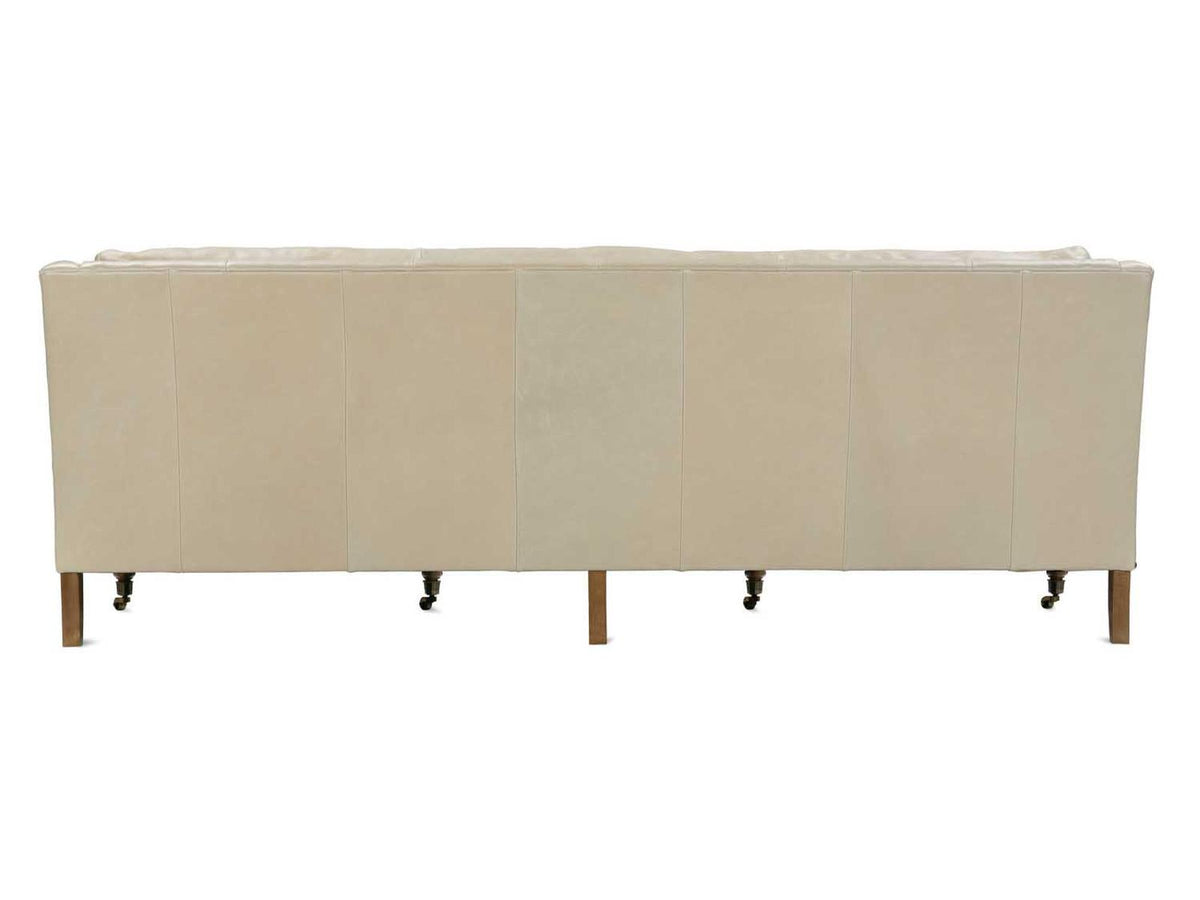 Madeline 3-Seat Aniline Leather Sofa in Latte Cream