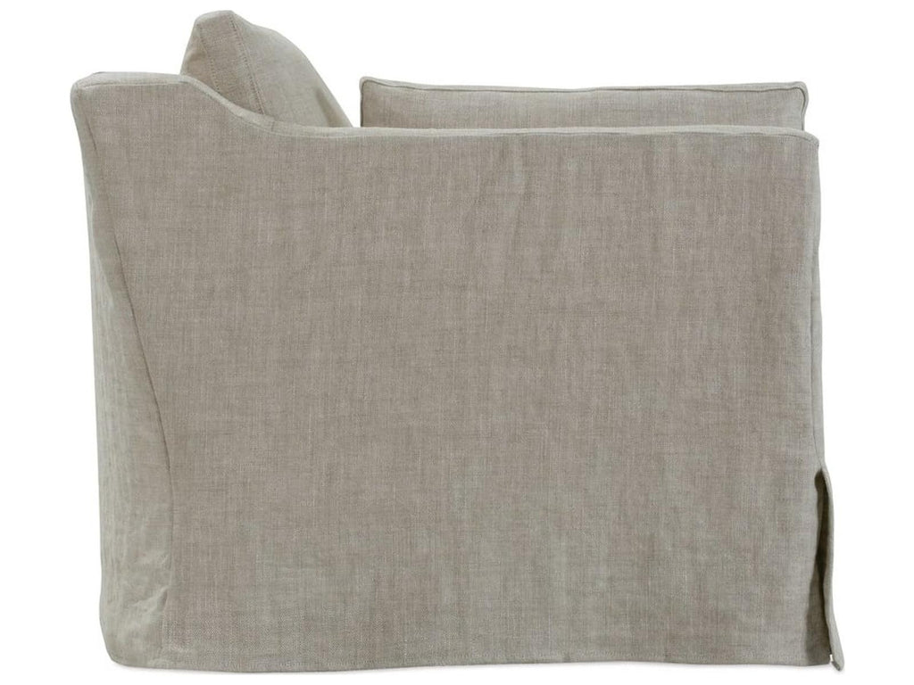 Madeline 3-Seat Upholstered Slip Sofa in Natural Gray Linen