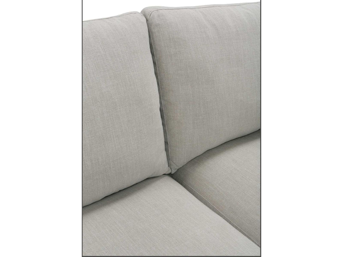 Serena 2-Piece 4-Seat Slipcovered Sectional Sofa in Gray Fabric