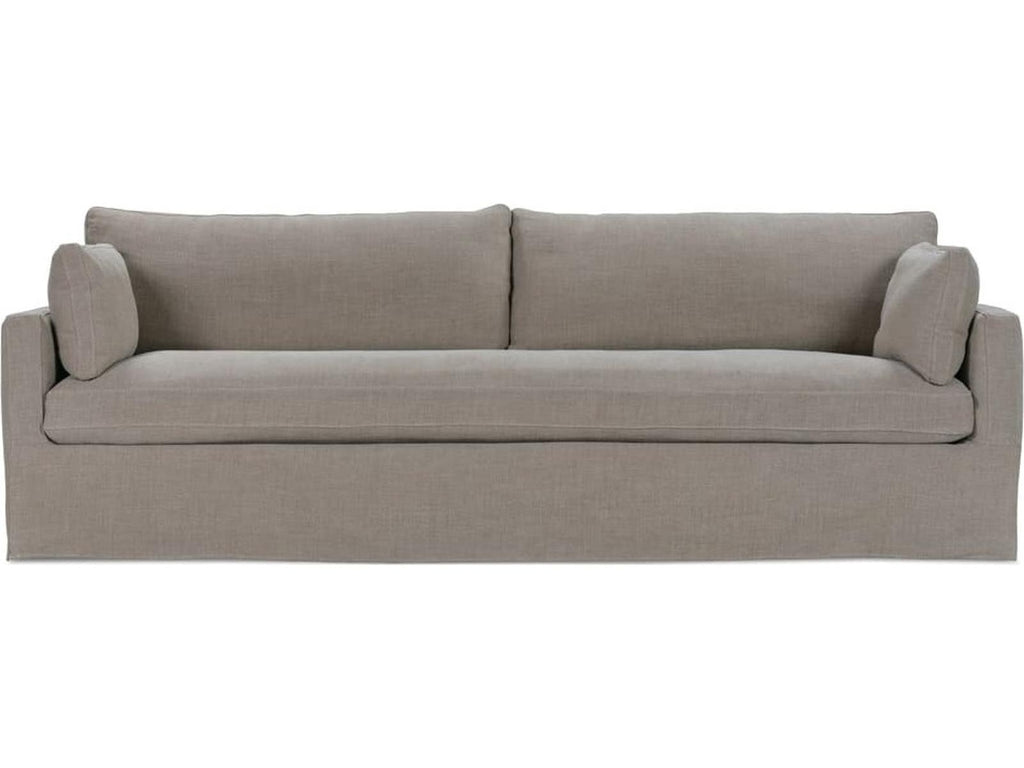 Sylvie 4-Seat Upholstered Bench Cushion Sofa in Gray