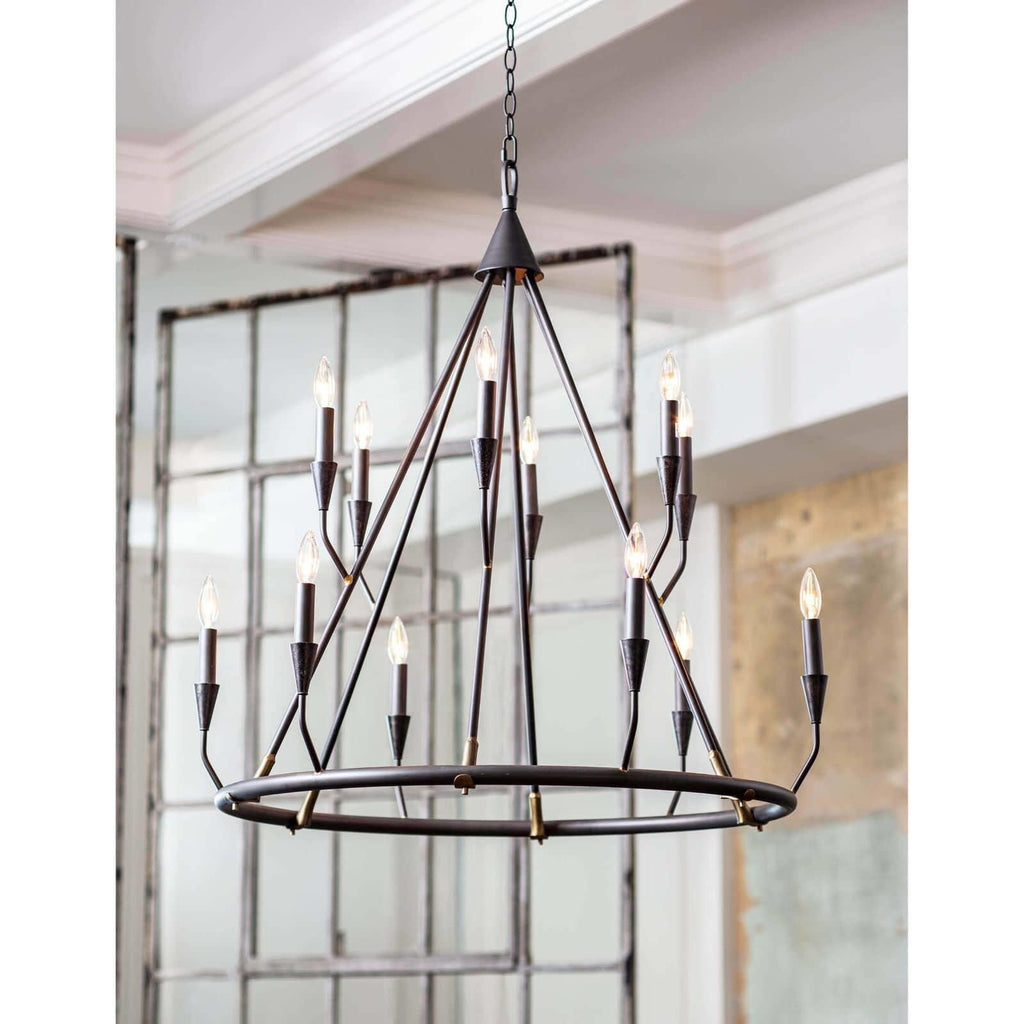 Regina Andrew Coastal Living Sierra 35 Inch 12 Light Chandelier Cp433338