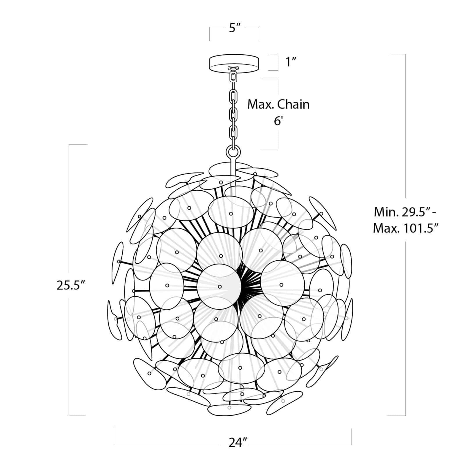 Regina Andrew Poppy 24 Inch Large Pendant Cp738758