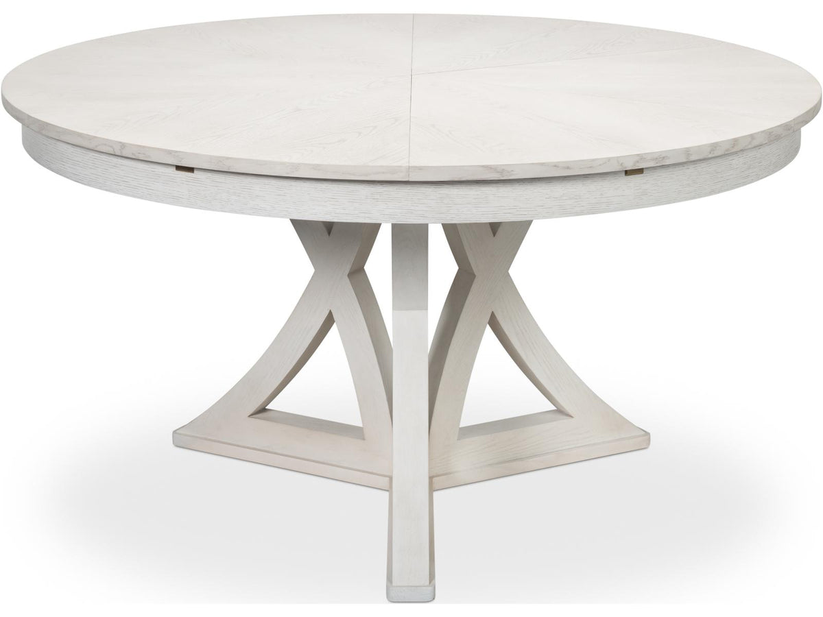 Casual Jupe Extendable Dining Table in Working White Oak