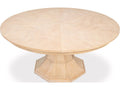 Jupe Round Extendable Dining Table in Bleached Oak