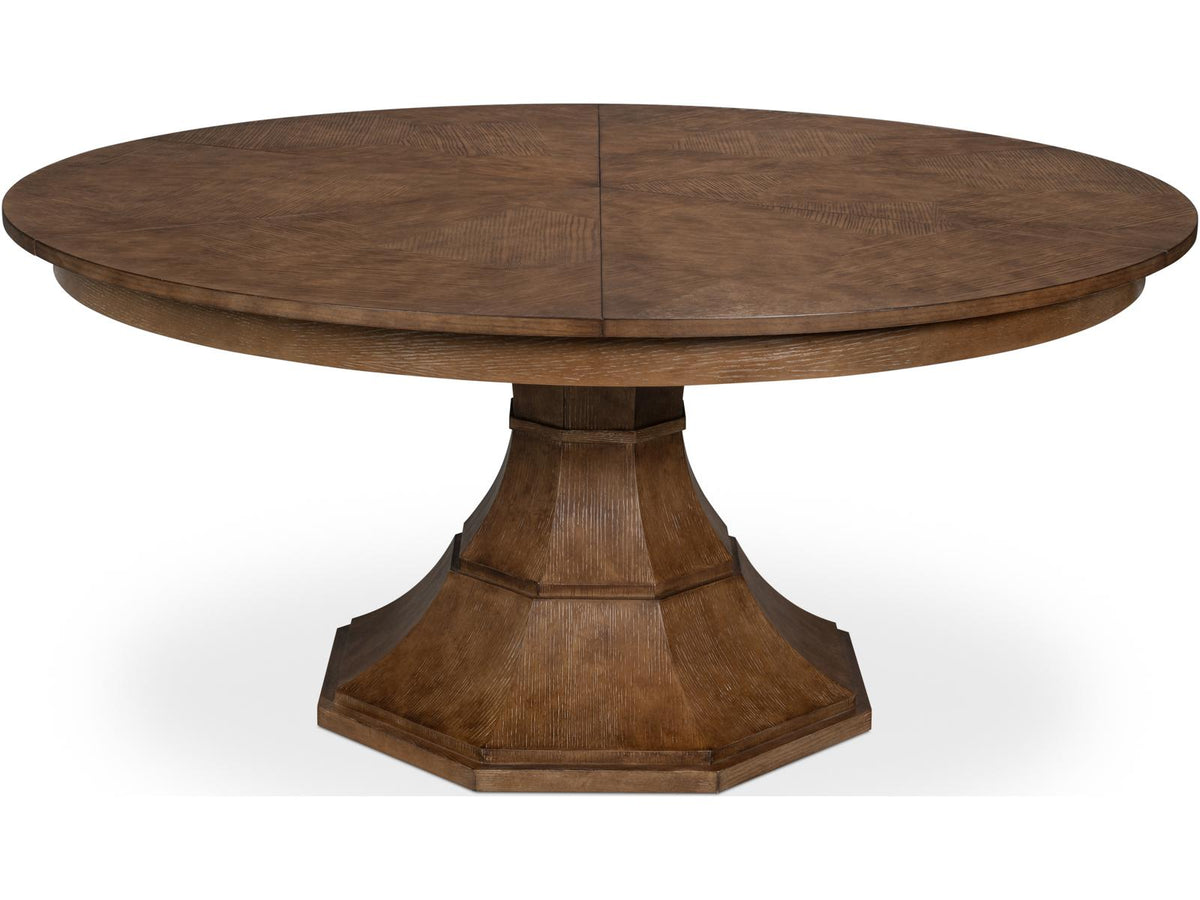Giselle Jupe Extendable Dining Table in Light Mink Finish