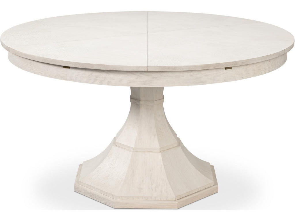 Giselle Jupe Extendable Dining Table in Working White Finish