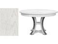 Tower Jupe Round Dining Table in Working White Oak and Iron