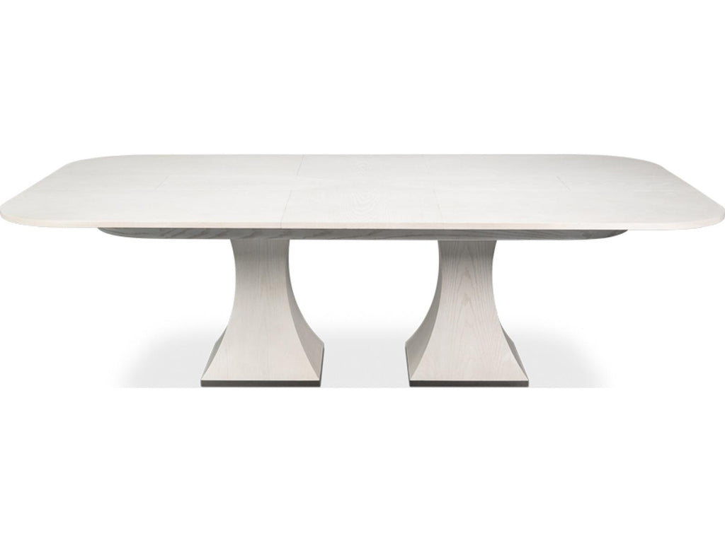 Gramercy Park Rectangular Extendable Dining Table in Working White Ash