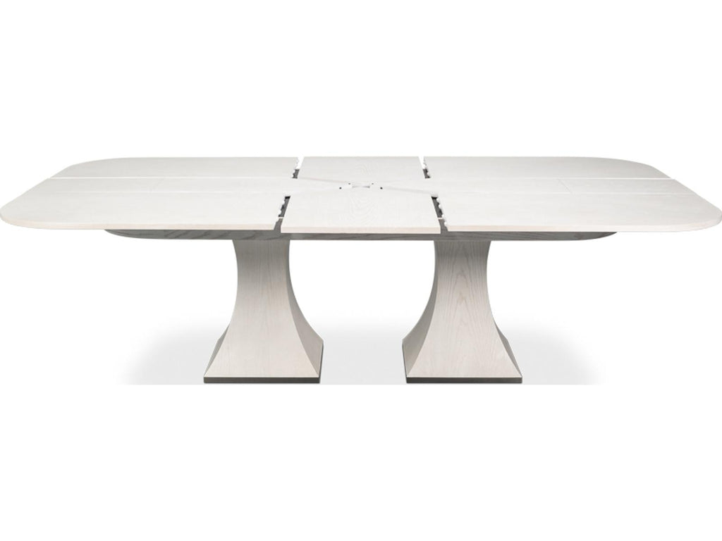 Gramercy Park Rectangular Extendable Dining Table in Working White Ash