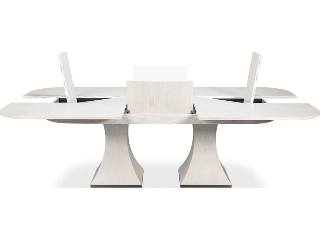 Gramercy Park Rectangular Extendable Dining Table in Working White Ash