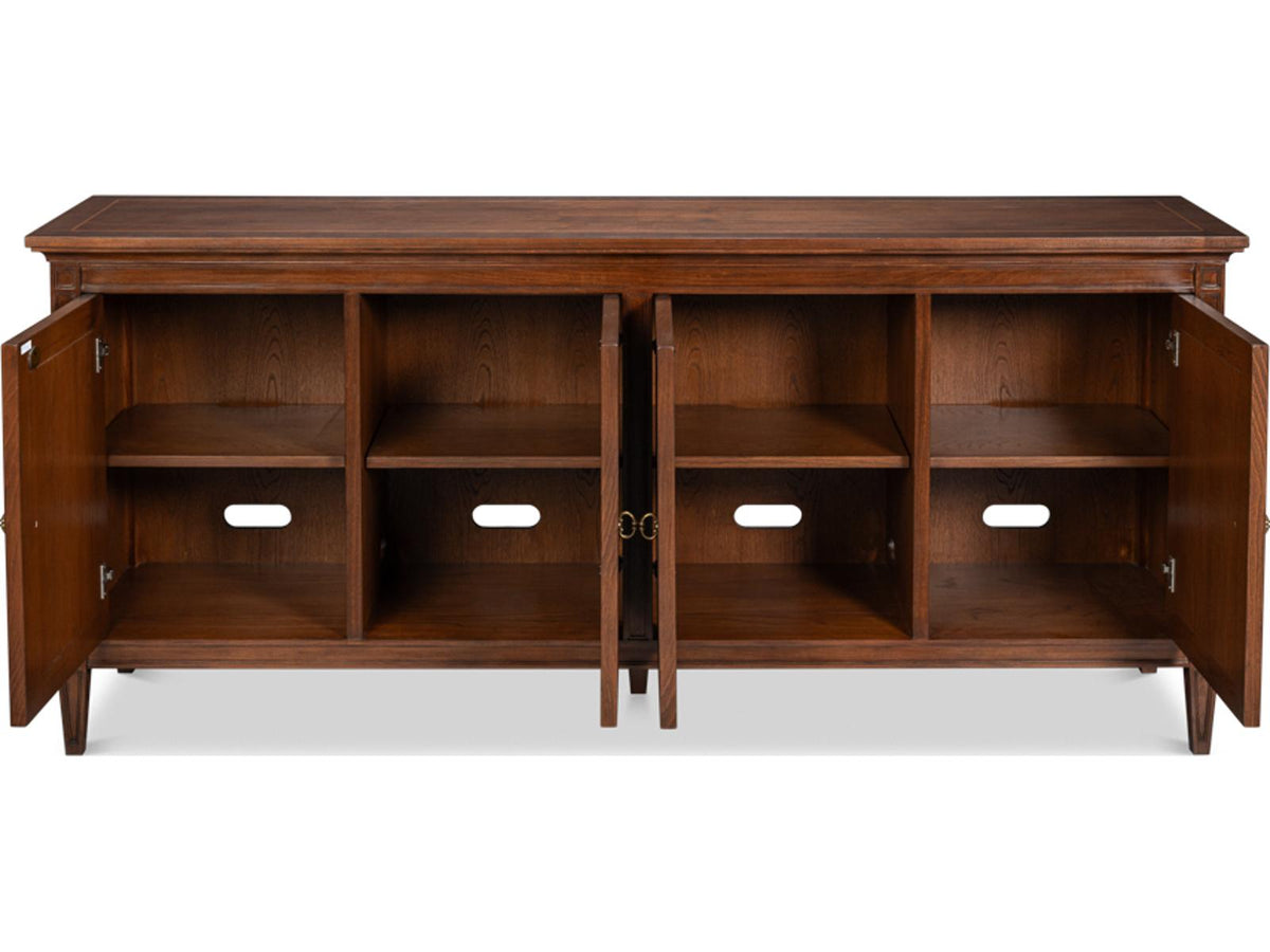Beaufort 80-Inch Sideboard in Maple and Walnut