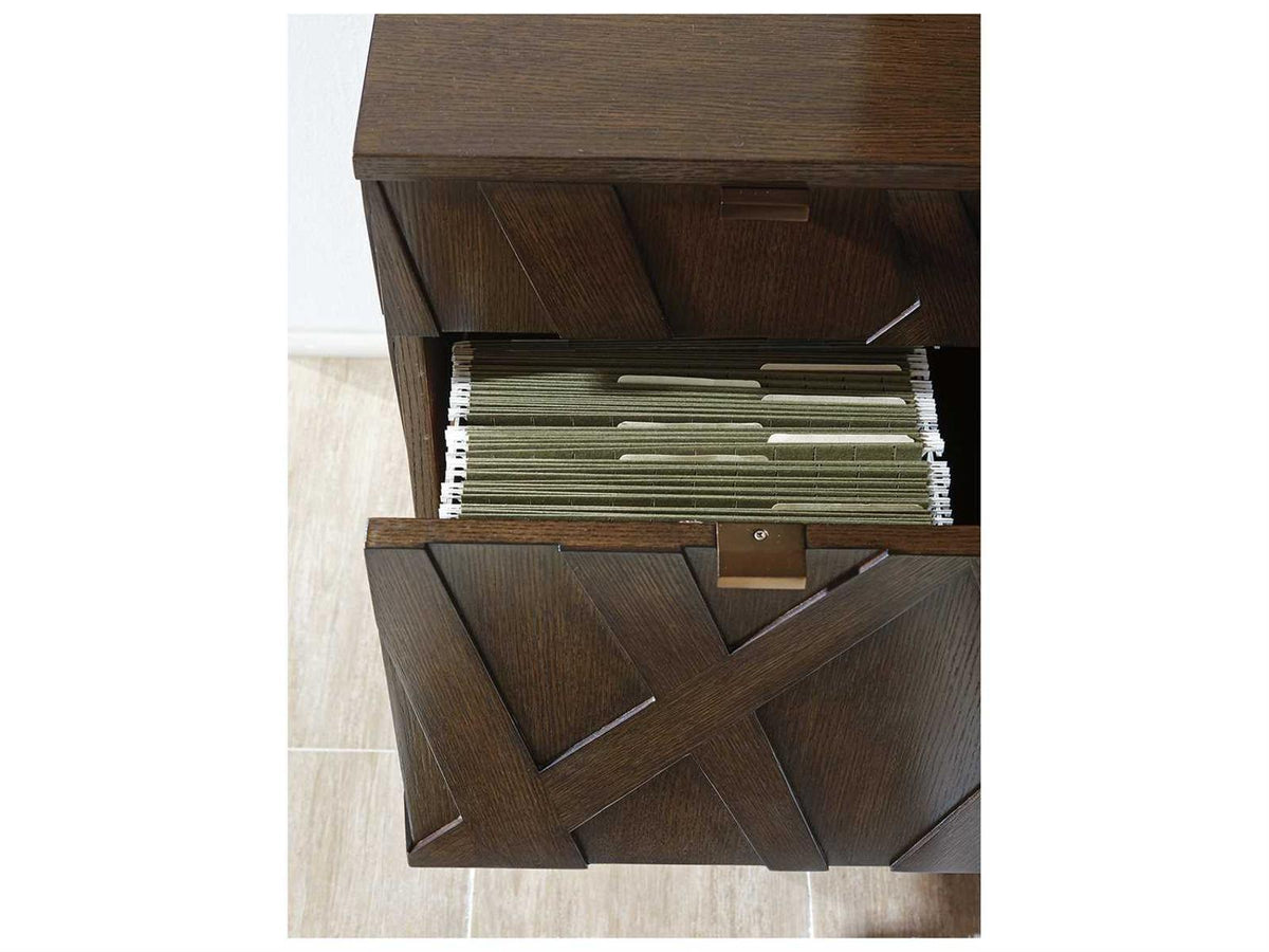 Cross Effect Ellison 74-Inch Media Console in Mocha Oak