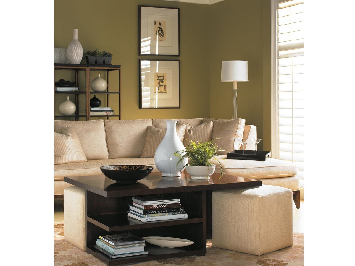 South Hampton Rectangular Wood Coffee Table with Storage