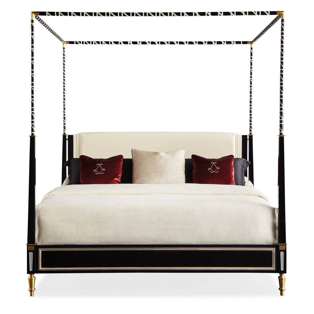 Caracole Promethean Couturier Canopy King Bed Clearance