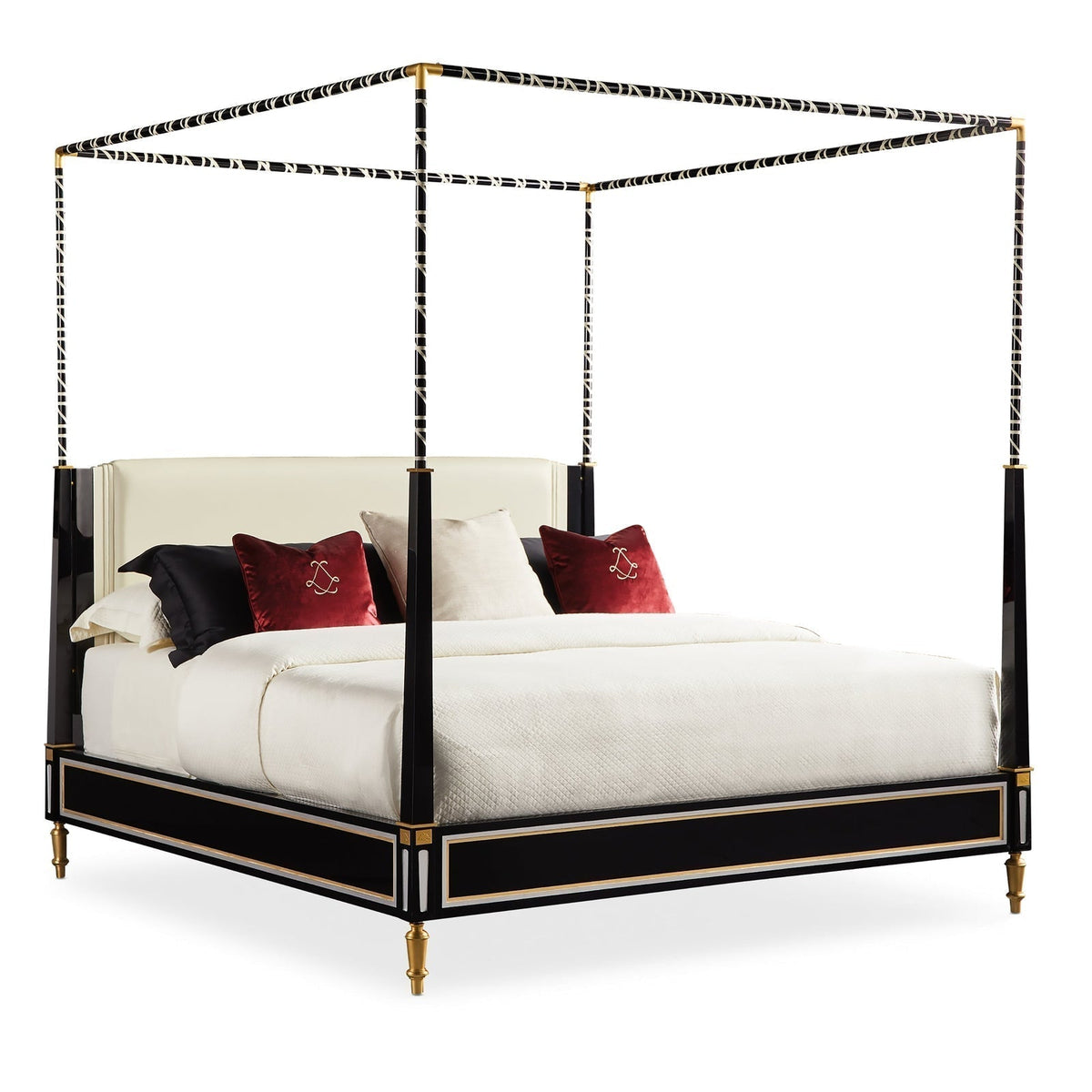 Caracole Promethean Couturier Canopy King Bed Clearance