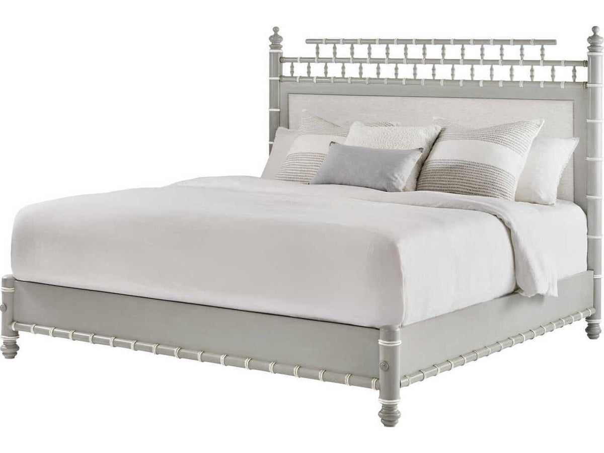 Greenwich King Upholstered Platform Bed in Gray