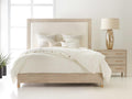 Maui Queen Ash Wood Upholstered Panel Bed
