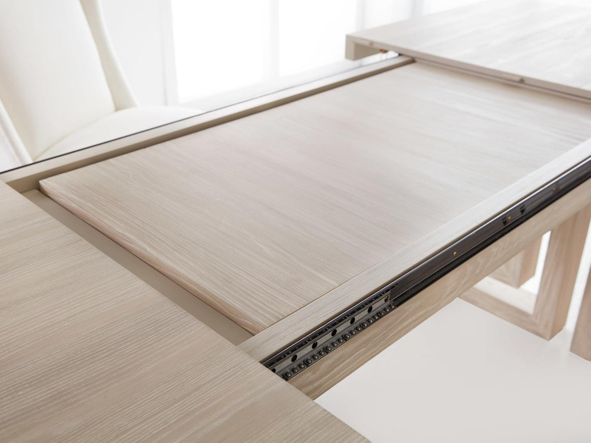 Maui 124-Inch Rectangle Extendable Dining Table Ash Wood